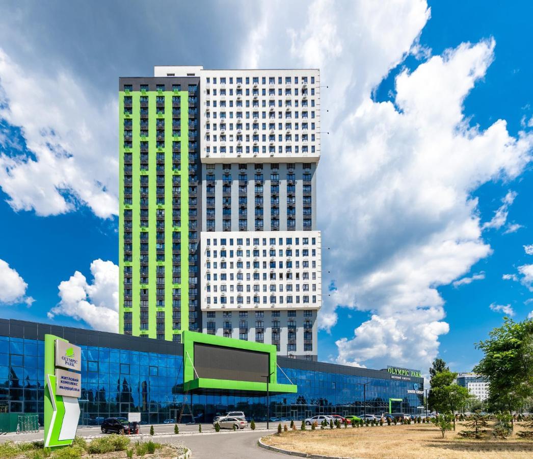 Flatrent Olympic Park, Метро Бориспільська Поруч! 키예프 외부 사진